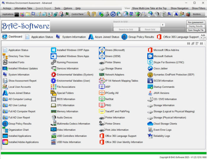 Windows Environment Assessment - Advanced